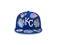 Kansas City Royals Patches All Over New Era 59FIFTY Fitted Hat