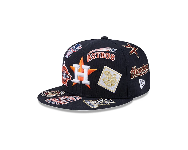 Houston Astros Patches All Over New Era 59FIFTY Fitted Hat