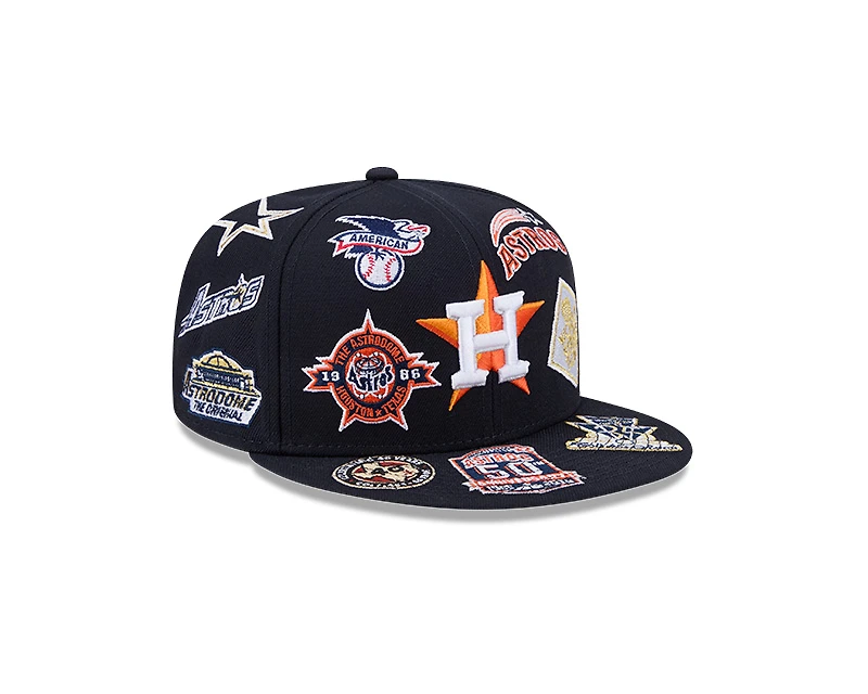 Houston Astros Patches All Over New Era 59FIFTY Fitted Hat