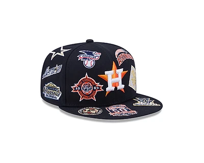 Houston Astros Patches All Over New Era 59FIFTY Fitted Hat