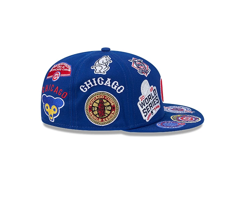 Chicago Cubs Patches All Over New Era 59FIFTY Fitted Hat