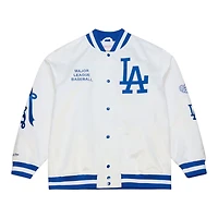 Los Angeles Dodgers White Cooperstown Collection Artic Lightweight Satin Full-Snap Mitchell & Ness Jacket