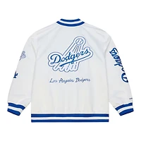 Los Angeles Dodgers White Cooperstown Collection Artic Lightweight Satin Full-Snap Mitchell & Ness Jacket