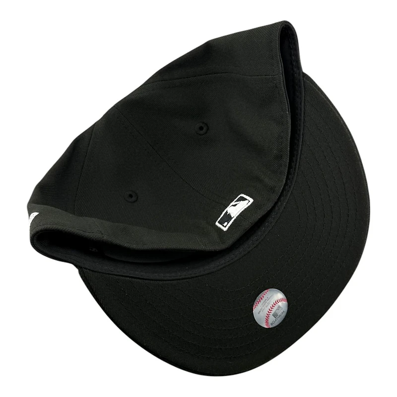 St. Louis Cardinals Black Logo White Outline with "The Lou" Script UV New Era 59FIFTY Fitted Hat