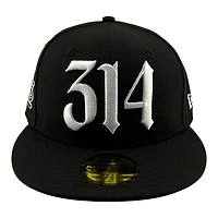 St. Louis Cardinals 314 Front Logo STL Side Patch Arch Batterman Red UV New Era 59FIFTY Fitted Hat