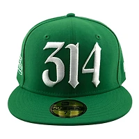 St. Louis Cardinals 314 Front Logo STL Side Patch Arch Batterman Red UV New Era 59FIFTY Fitted Hat