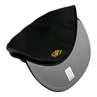St. Louis Blues Black with Gold Outline Logo Gray UV New Era 59FIFTY Fitted Hat