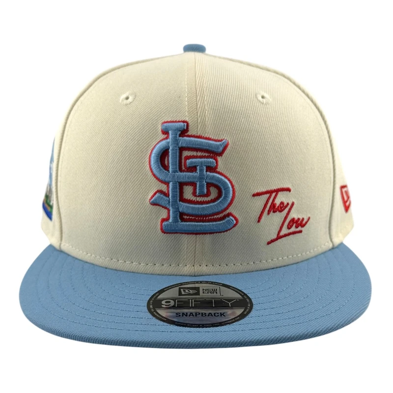 St. Louis Cardinals Chrome and Light Blue "The Lou" Arch Side Patch Red UV New Era 9FIFTY Snapback Hat