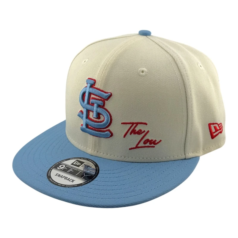 St. Louis Cardinals Chrome and Light Blue "The Lou" Arch Side Patch Red UV New Era 9FIFTY Snapback Hat