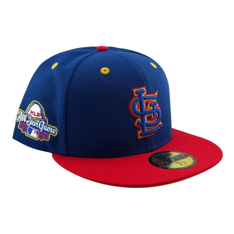 St. Louis Cardinals Royal Blue and Red 2009 All Star Game Yellow UV New Era 59FIFTY Fitted Hat
