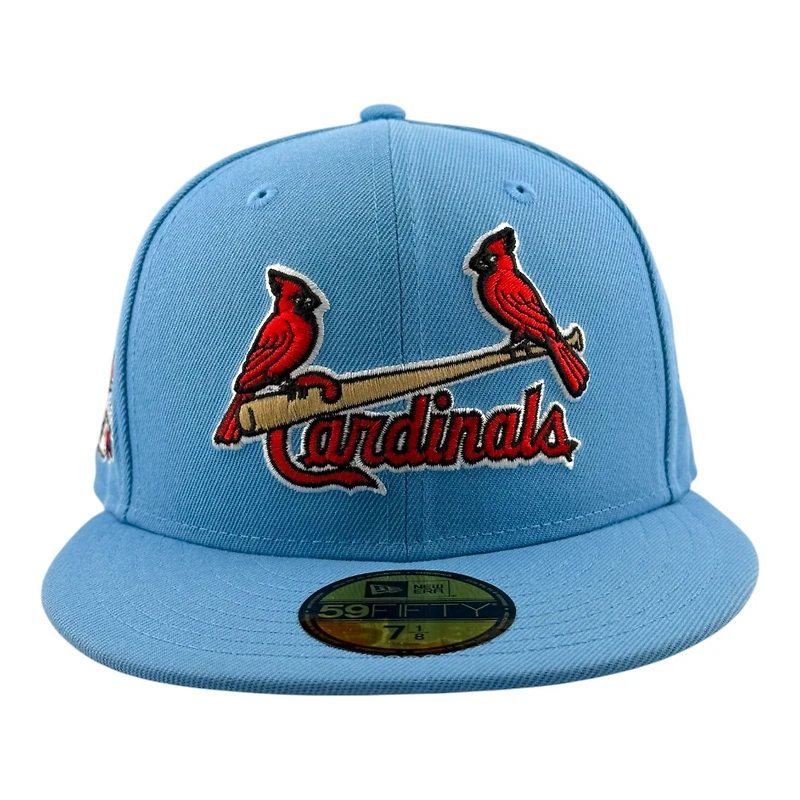 St. Louis Cardinals Sky Blue Birds on Bat Logo 2009 All Star Game Red UV New Era 59FIFTY Fitted Hat