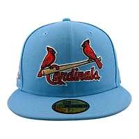 St. Louis Cardinals Sky Blue Birds on Bat Logo 2009 All Star Game Red UV New Era 59FIFTY Fitted Hat