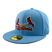 St. Louis Cardinals Sky Blue Birds on Bat Logo 2009 All Star Game Red UV New Era 59FIFTY Fitted Hat