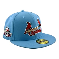 St. Louis Cardinals Sky Blue Birds on Bat Logo 2009 All Star Game Red UV New Era 59FIFTY Fitted Hat