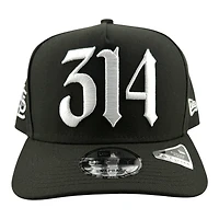St. Louis Cardinals Black 314 Logo STL Side Patch New Era 9FIFTY A-Frame Snapback Hat
