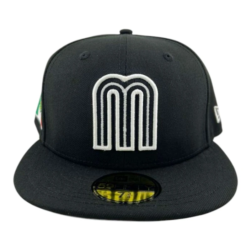Team Mexico Black and White 2026 "World Baseball Classic" WBC Gray UV New Era 59FIFTY Fitted Hat