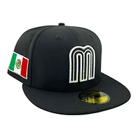 Team Mexico Black and White 2026 "World Baseball Classic" WBC Gray UV New Era 59FIFTY Fitted Hat