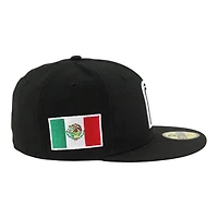 Team Mexico Black White 2026 World Baseball Classic WBC Gray UV New Era 59FIFTY Fitted Hat