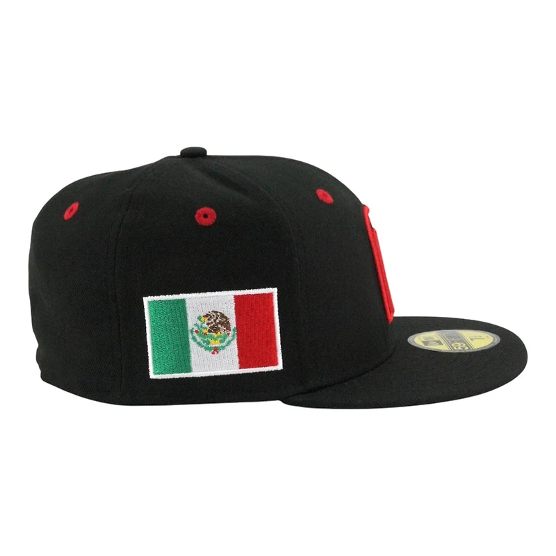 Team Mexico Black and Red 2026 World Baseball Classic WBC UV New Era 59FIFTY Fitted Hat