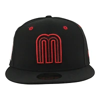 Team Mexico Black and Red 2026 World Baseball Classic WBC UV New Era 59FIFTY Fitted Hat