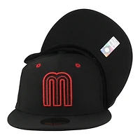 Team Mexico Black and Red 2026 World Baseball Classic WBC UV New Era 59FIFTY Fitted Hat