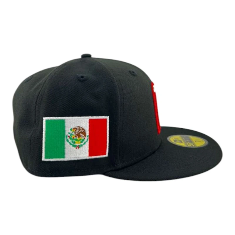 Team Mexico Black White Red 2026 "World Baseball Classic" WBC Gray UV New Era 59FIFTY Fitted Hat
