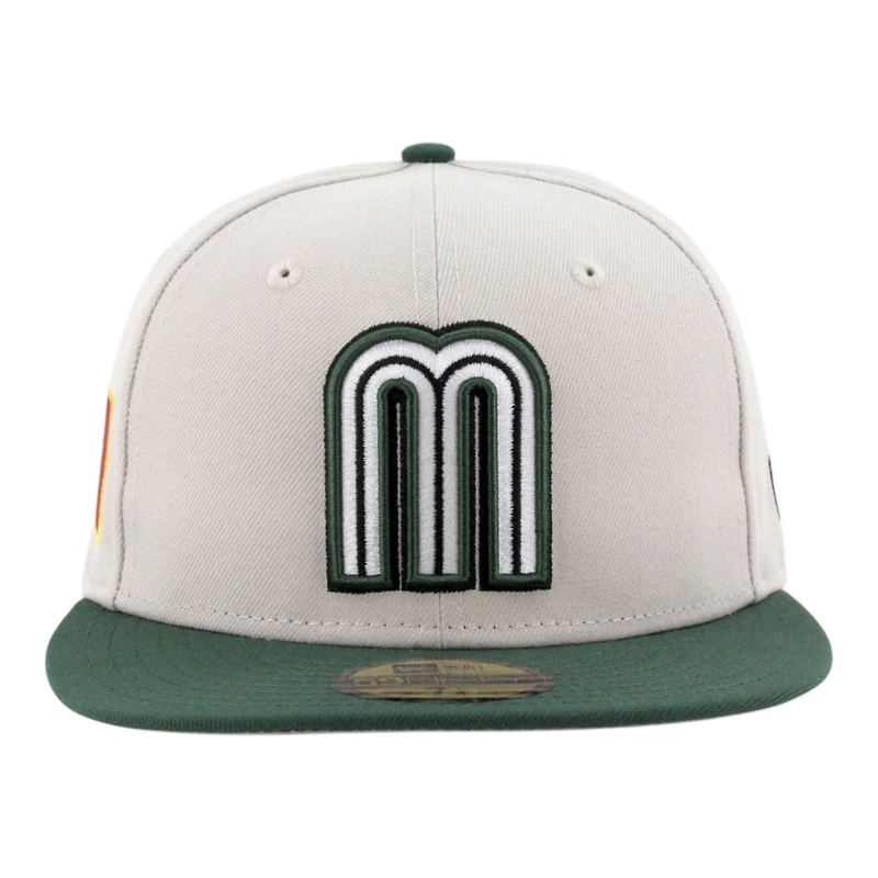Team Mexico Stone and Green 2026 World Baseball Classic WBC Gray UV New Era 59FIFTY Fitted Hat