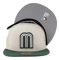 Team Mexico Stone and Green 2026 World Baseball Classic WBC Gray UV New Era 59FIFTY Fitted Hat
