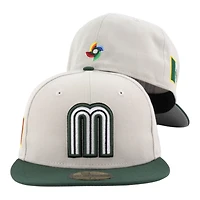 Team Mexico Stone and Green 2026 World Baseball Classic WBC Gray UV New Era 59FIFTY Fitted Hat