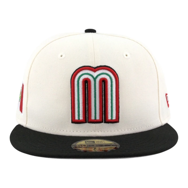 Team Mexico Chrome and Black 2026 World Baseball Classic WBC Gray UV New Era 59FIFTY Fitted Hat