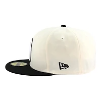 Team Mexico Chrome and Black with White Outline 2026 World Baseball Classic WBC Gray UV New Era 59FIFTY Fitted Hat
