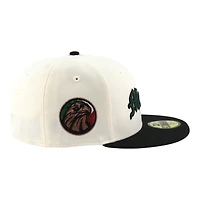 Team Mexico Chrome and Black with Gothic Font 2026 World Baseball Classic WBC Gray UV New Era 59FIFTY Fitted Hat