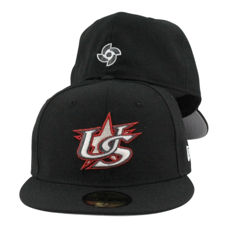 Team USA Black 2026 World Baseball Classic WBC Gray UV New Era 59FIFTY Fitted Hat