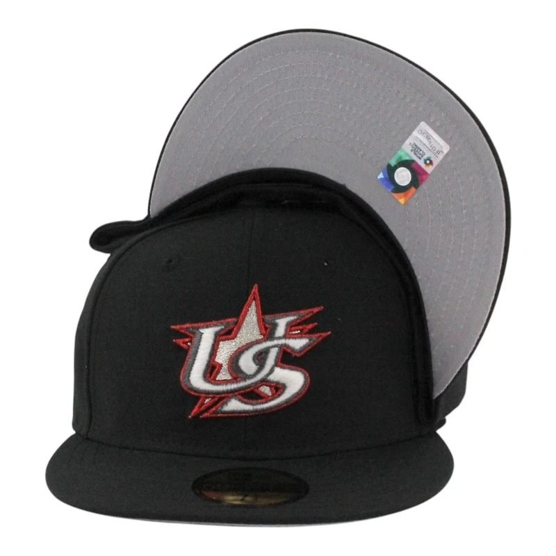 Team USA Black 2026 World Baseball Classic WBC Gray UV New Era 59FIFTY Fitted Hat