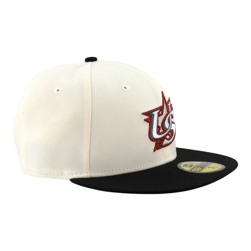 Team USA Chrome and Black 2026 World Baseball Classic WBC Gray UV New Era 59FIFTY Fitted Hat