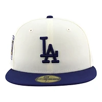 Los Angeles Dodgers Chrome and Royal Blue Back to Champs Patch USA Batterman New Era 59FIFTY Fitted Hat