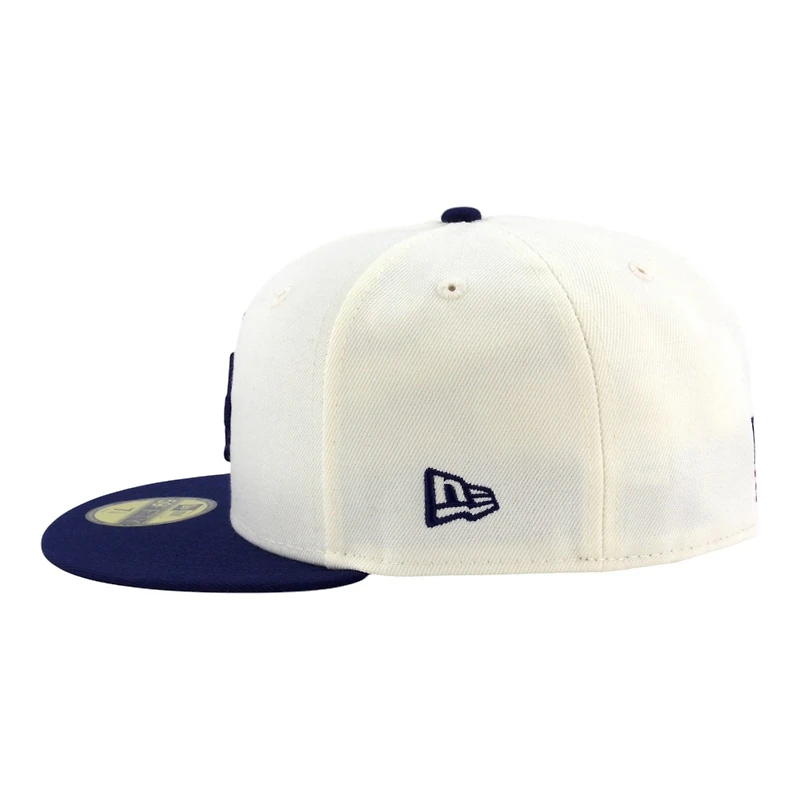 Los Angeles Dodgers Chrome and Royal Blue Back to Champs Patch USA Batterman New Era 59FIFTY Fitted Hat