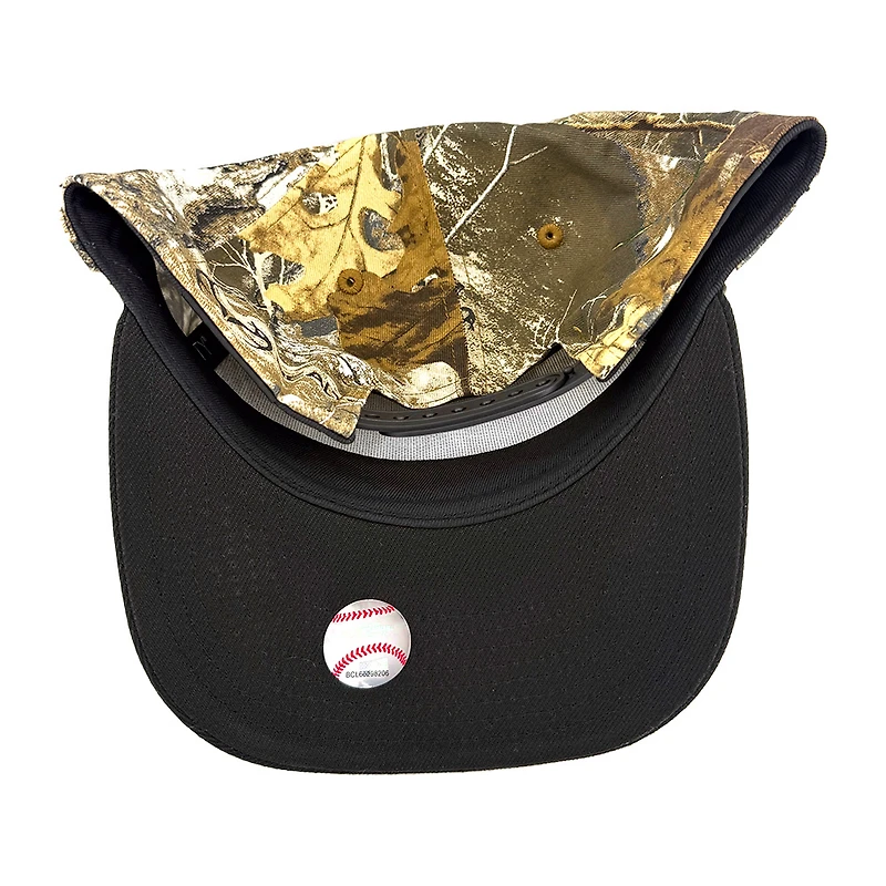 Los Angeles Dodgers Realtree Camo and Black 2025 World Series Champions Patch Black UV New Era 9FIFTY A-Frame Snapback Hat