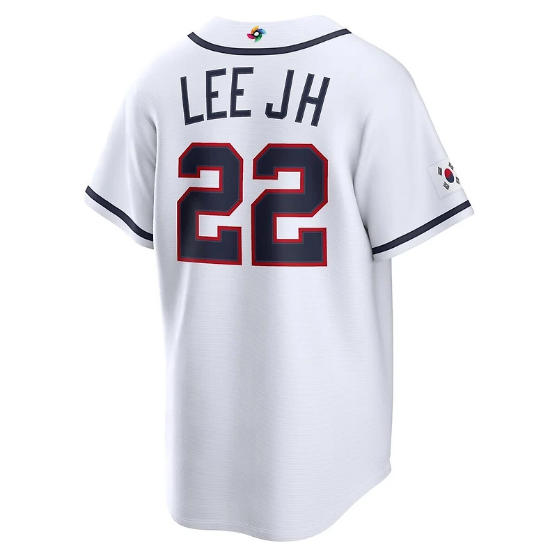 Team Korea Jung Hoo Lee White 2026 World Baseball Classic WBC Nike Home Stadium Jersey