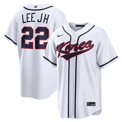 Team Korea Jung Hoo Lee White 2026 World Baseball Classic WBC Nike Home Stadium Jersey