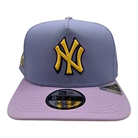 New York Yankees Lavender Two Tone 2000 WS Champions Patch New Era 9FIFTY A-Frame Snapback Hat
