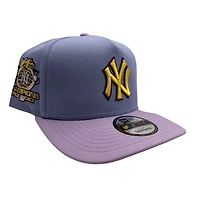 New York Yankees Lavender Two Tone 2000 WS Champions Patch New Era 9FIFTY A-Frame Snapback Hat