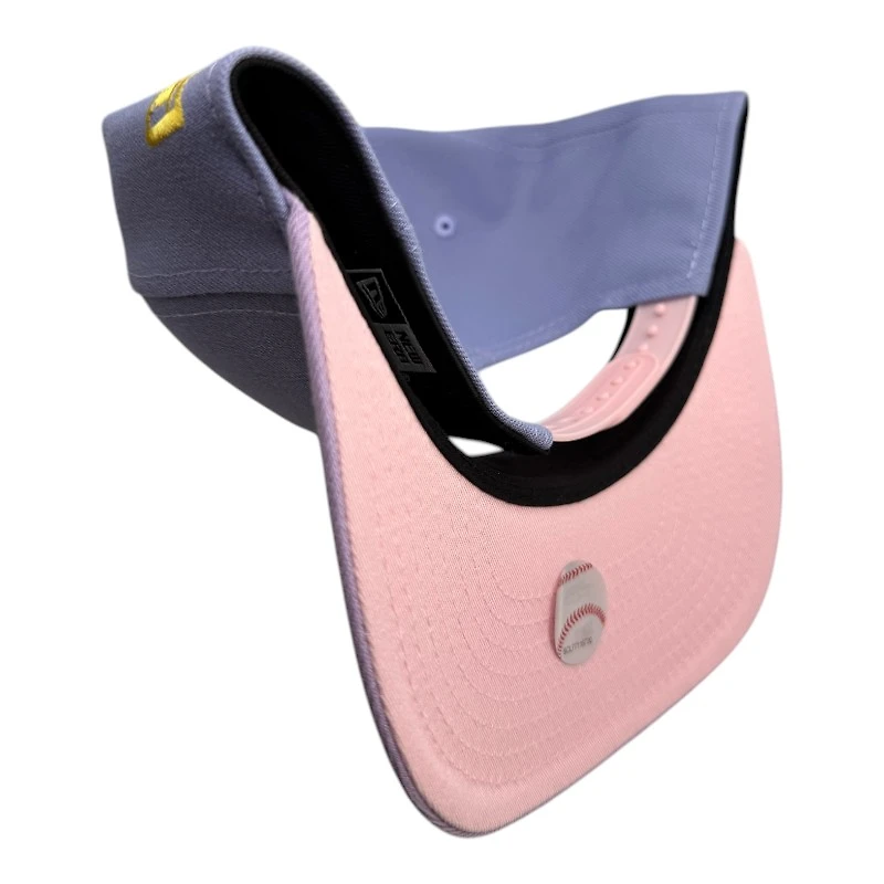 New York Yankees Lavender Two Tone 2000 WS Champions Patch New Era 9FIFTY A-Frame Snapback Hat