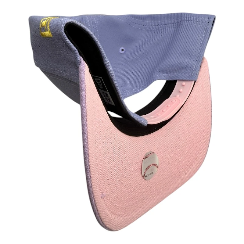 Los Angeles Dodgers Lavender 2024-25 Back to Back Champions Patch New Era 9FIFTY A-Frame Snapback Hat