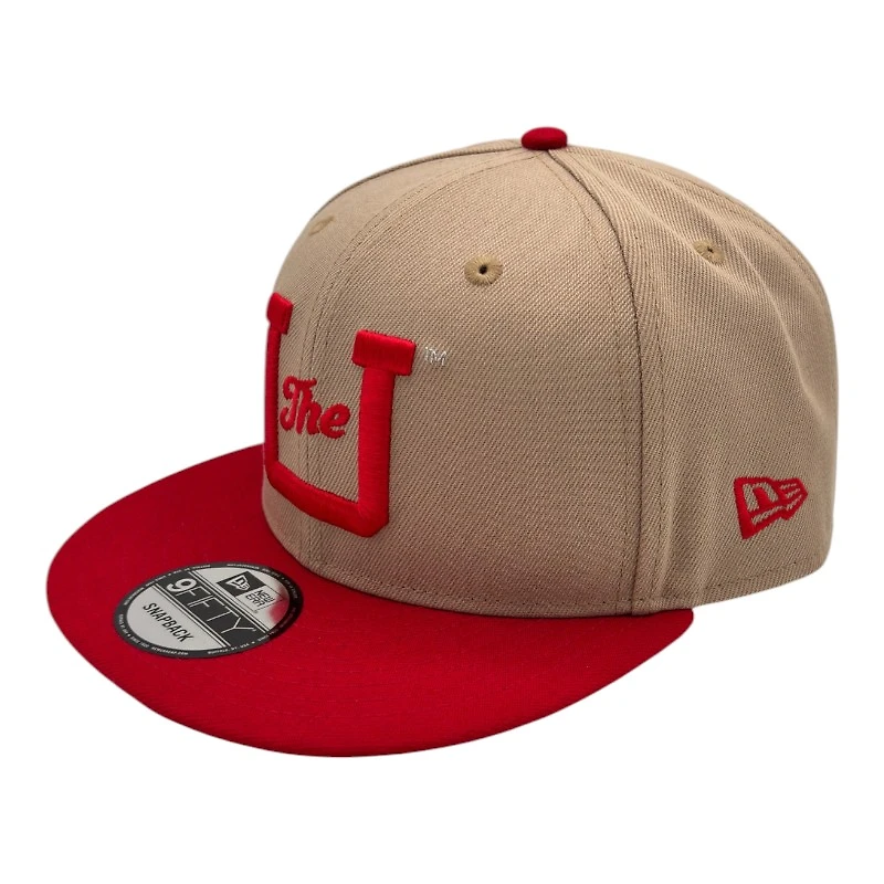 Utah Utes Khaki and Red "The U" New Era 9FIFTY Snapback