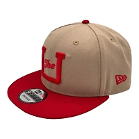 Utah Utes Khaki and Red "The U" New Era 9FIFTY Snapback