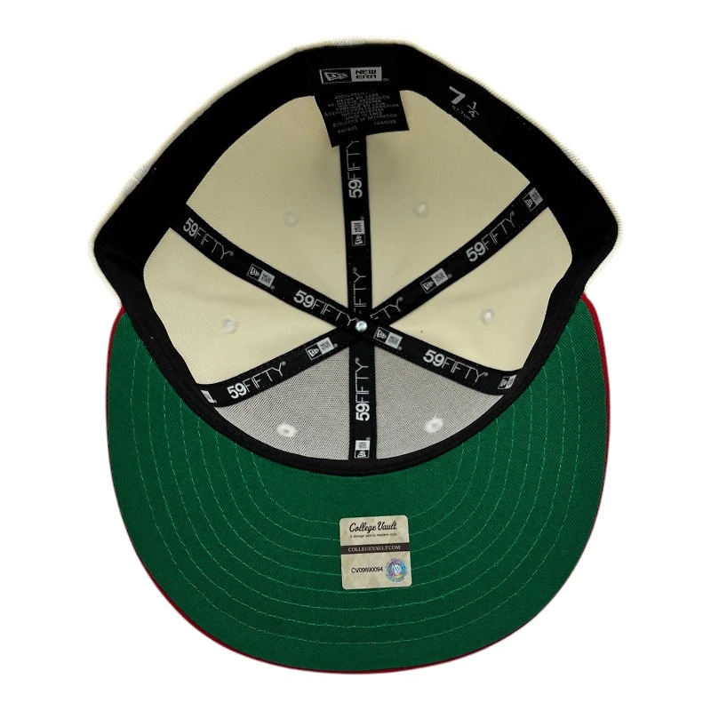 Utah Utes Chrome and Red Historic with Green UV NCAA New Era 59FIFTY Fitted Hat