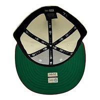 Utah Utes Chrome and Red Historic with Green UV NCAA New Era 59FIFTY Fitted Hat