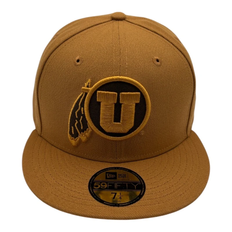 Utah Utes Bronze with Brown UV NCAA New Era 59FIFTY Fitted Hat