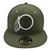 Utah Utes Olive with Black UV NCAA New Era 59FIFTY Fitted Hat